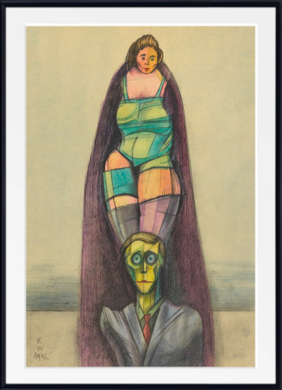 Untitled Abstract, Karl Wiener Print