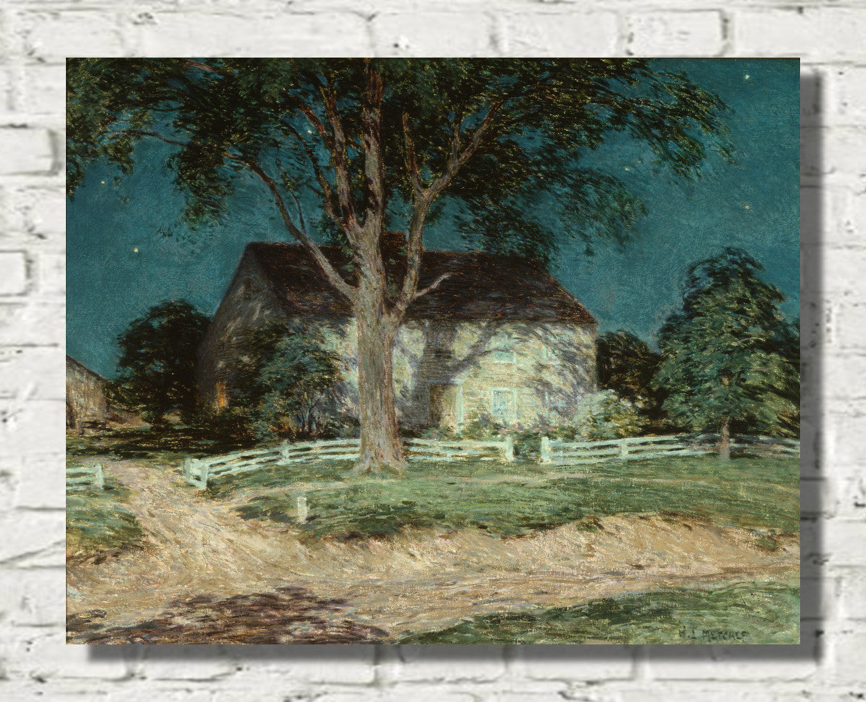 Old Homestead Connecticut by Willard Metcalf