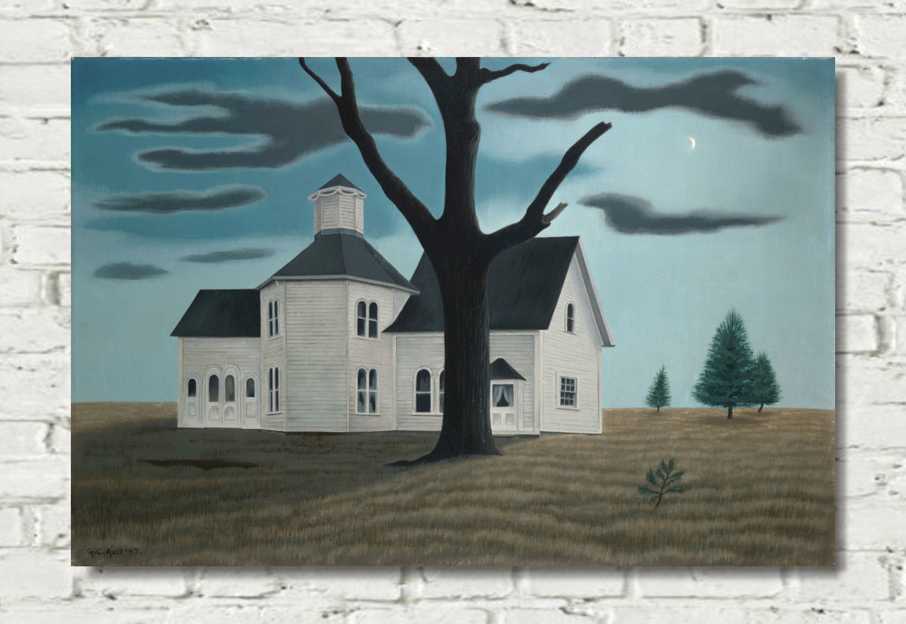 George Ault Fine Art Print, Old House, New Moon (1943)