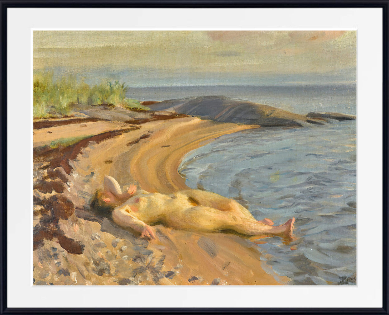 On the Beach, Anders Zorn Fine Art Print