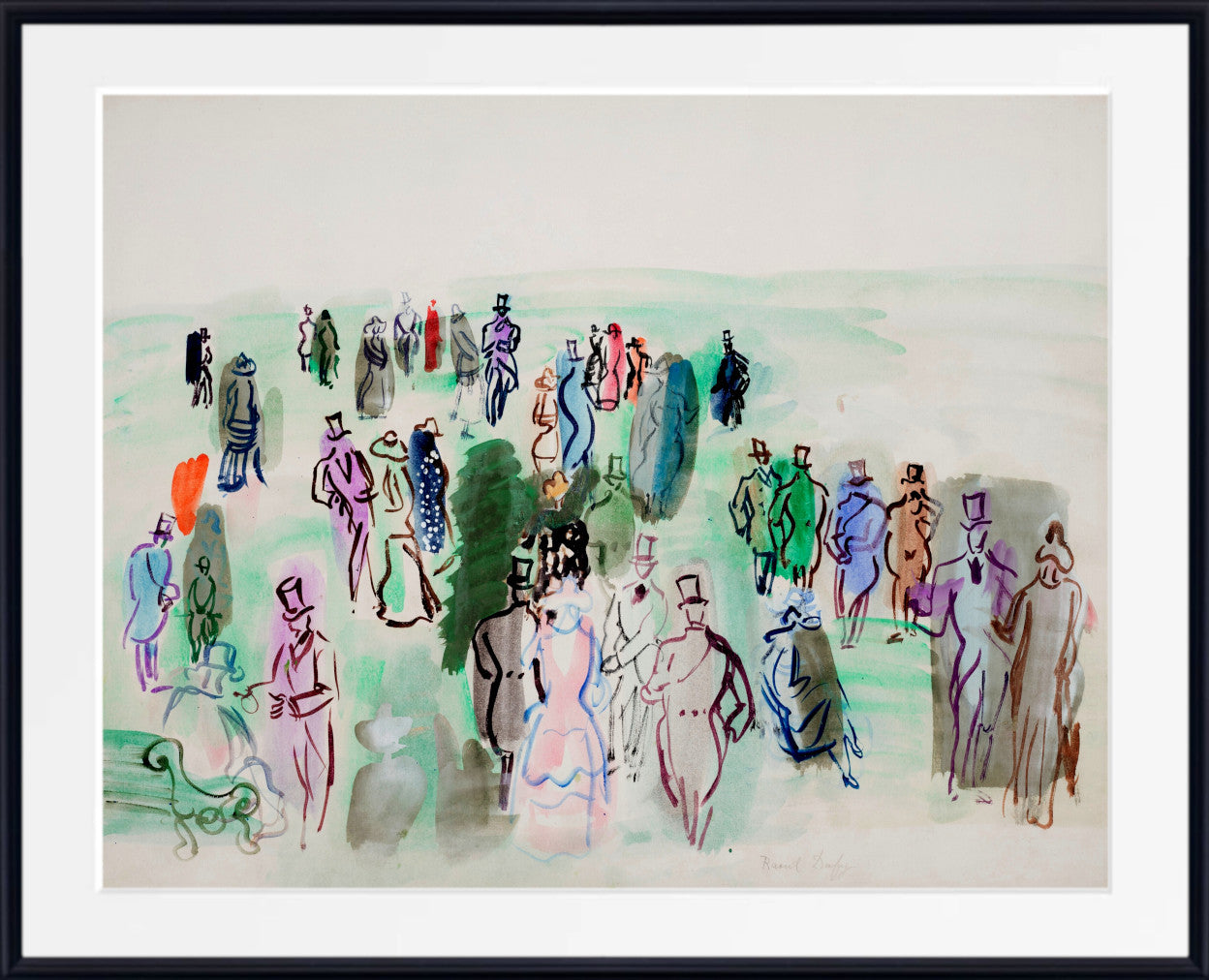 On the grass by Raoul Dufy