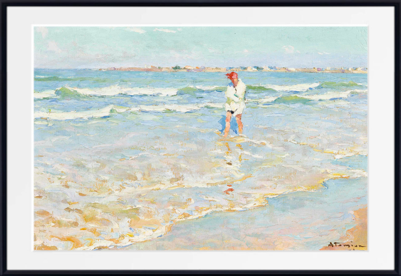 On the shore, Saint-Gilles-sur-Vie, France by Charles Atamian