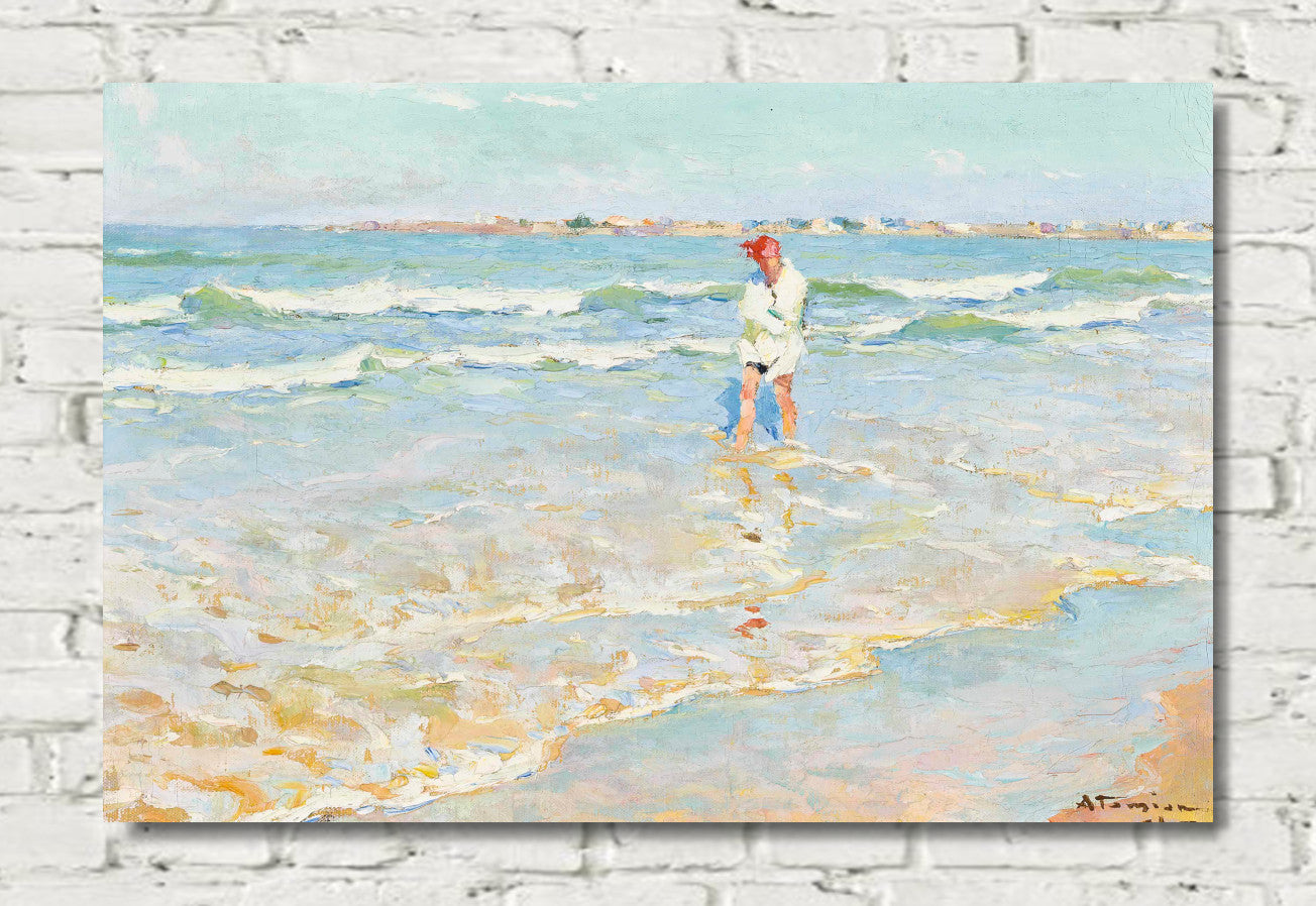 On the shore, Saint-Gilles-sur-Vie, France by Charles Atamian