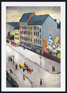August Macke Abstract Fine Art Print, Our Street in Grau