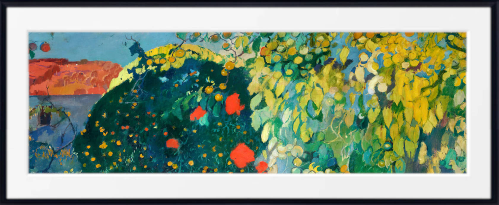 Joaquin Mir Trinxet Print, Landscape Framed By Large Trees