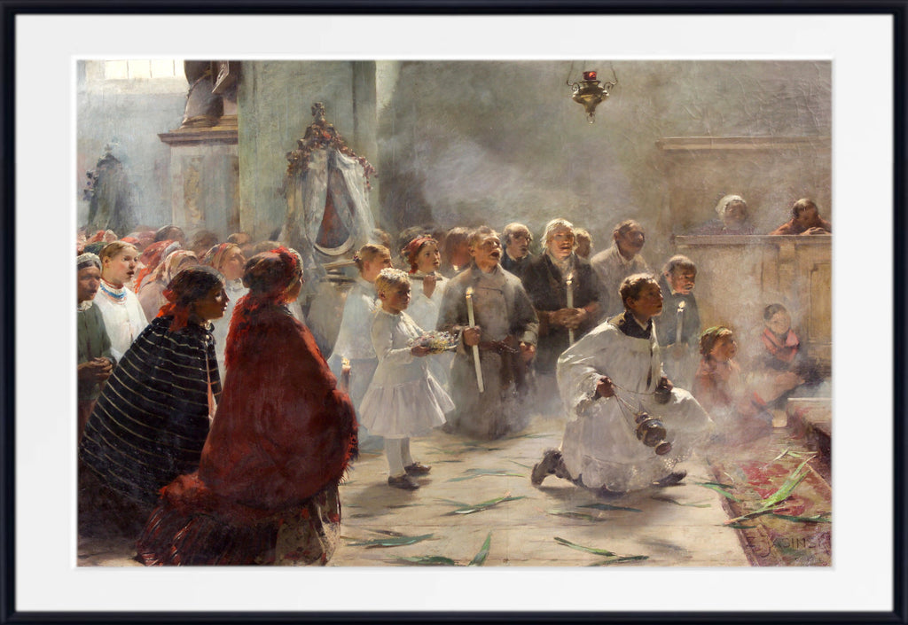 Palm Sunday mass (1891) by Zdzisław Jasiński