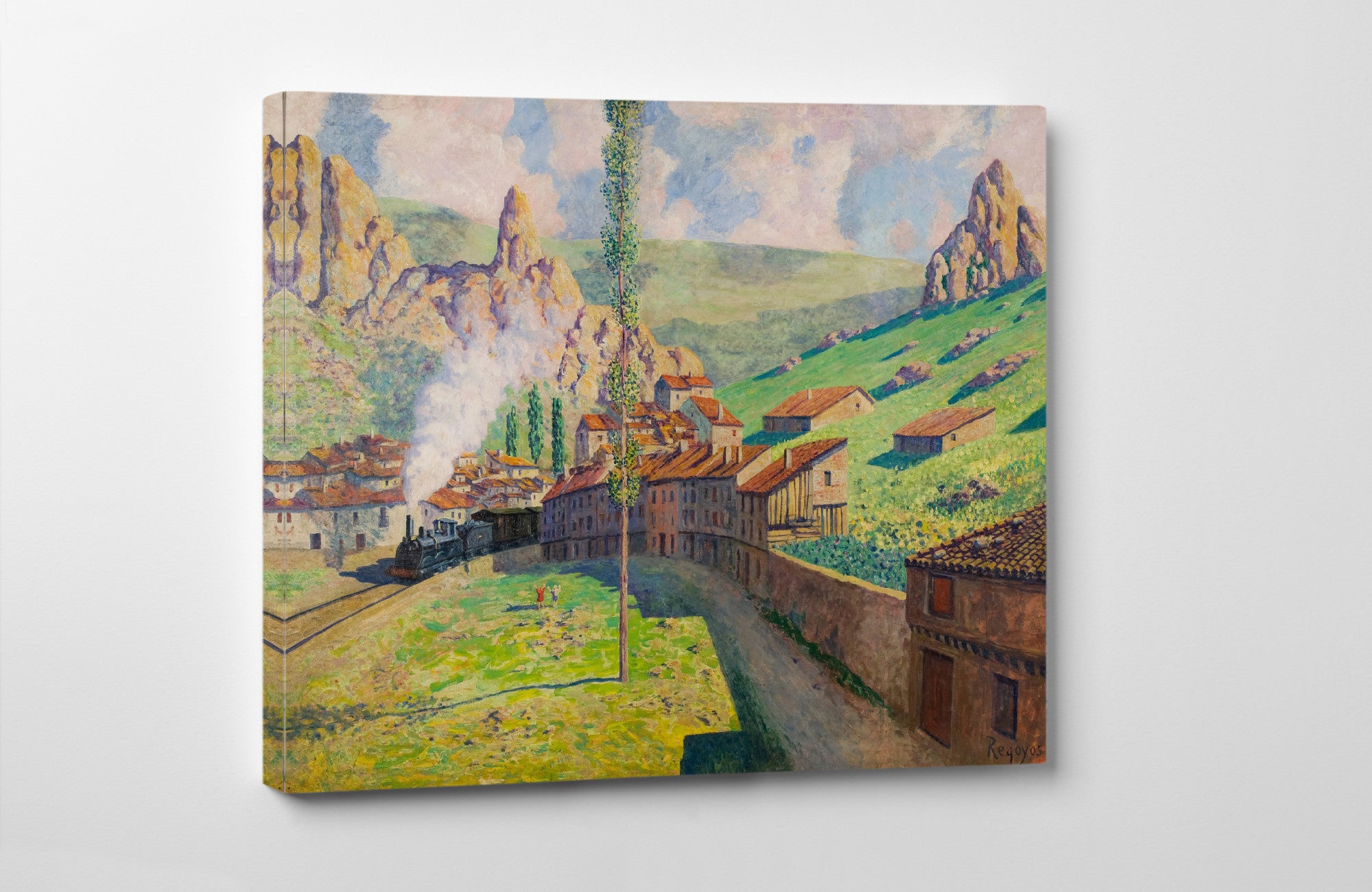 Darío de Regoyos, Pancorbo Passing Train (1901)