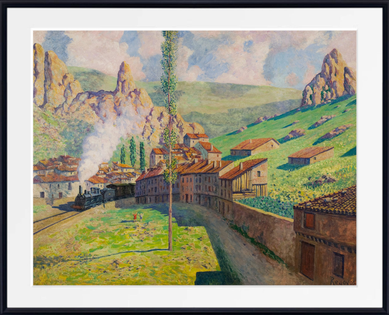 Darío de Regoyos, Pancorbo Passing Train (1901)