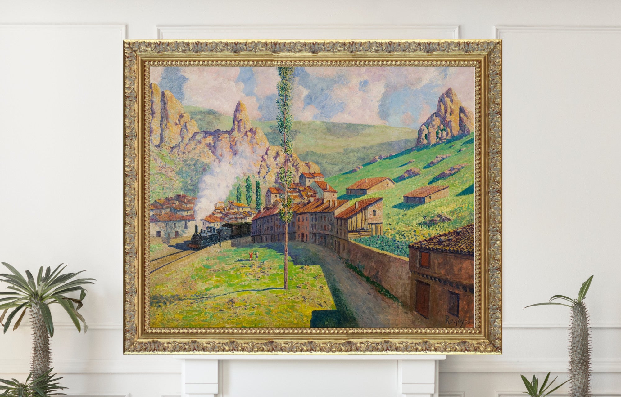 Darío de Regoyos, Pancorbo Passing Train (1901)
