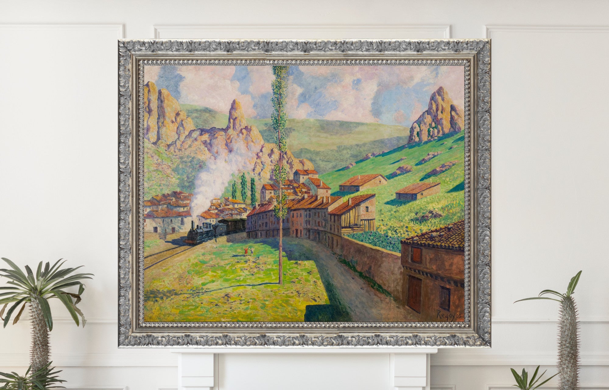 Darío de Regoyos, Pancorbo Passing Train (1901)