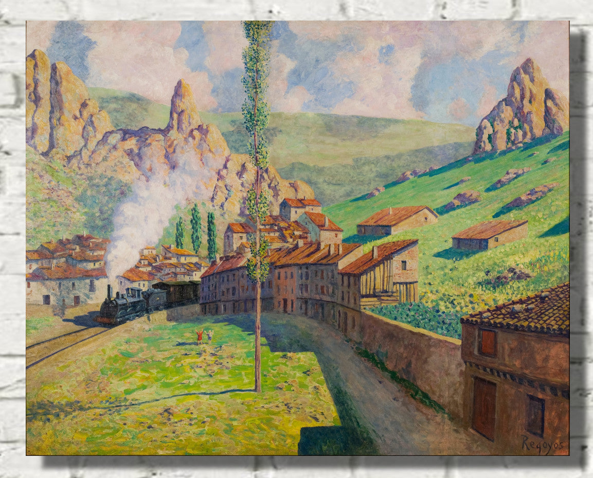 Darío de Regoyos, Pancorbo Passing Train (1901)