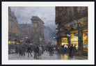 Eugène Galien-Laloue Fine Art Print : Paris, La Porte Saint-Denis le soir