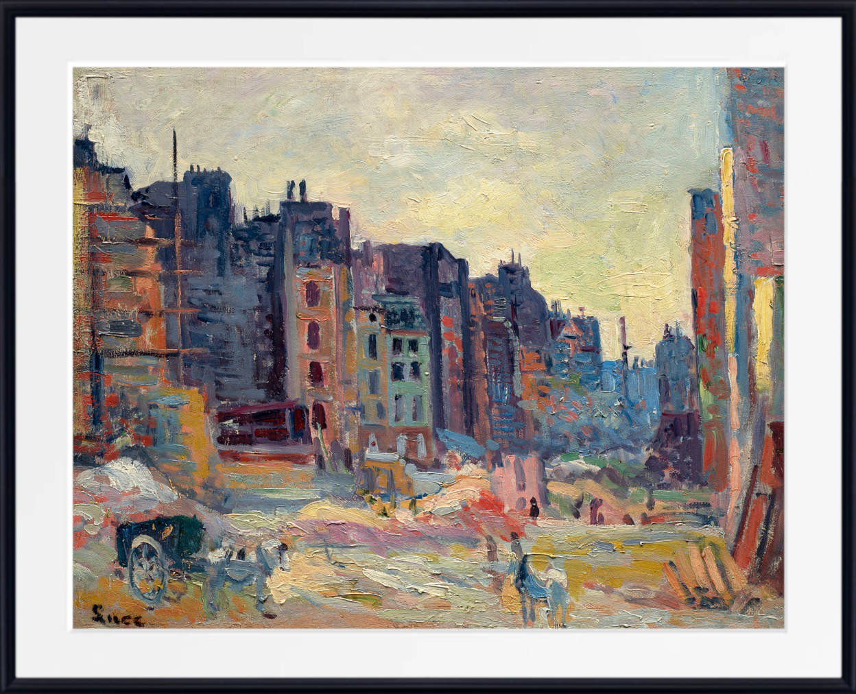 Maximilien Luce Print, Paris, The Opening of the Rue Réaumur (1907-08)