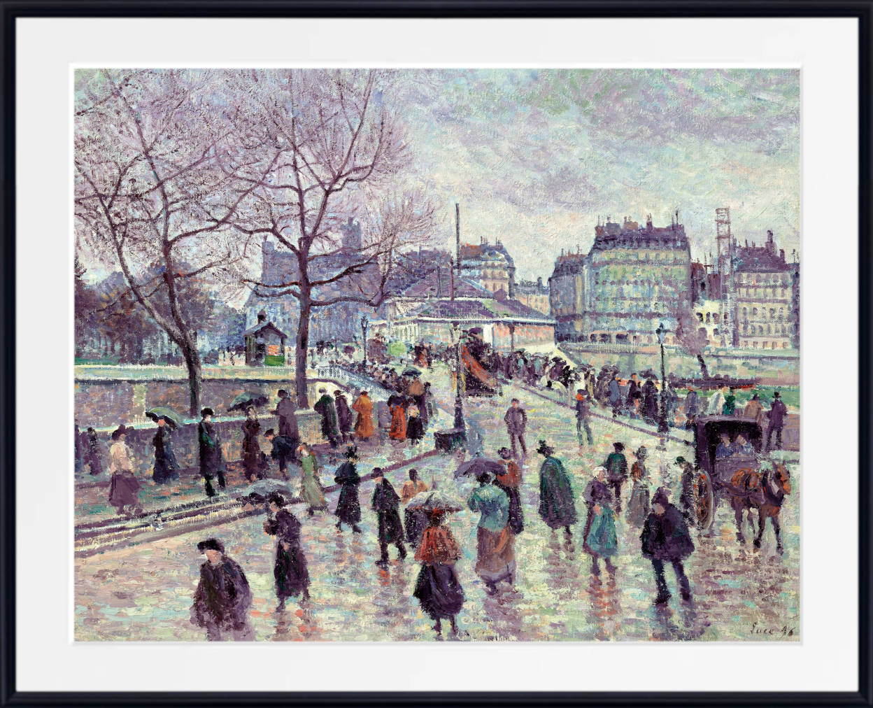 Maximilien Luce Print, Paris, The Pont de l'Archeveche (1896)