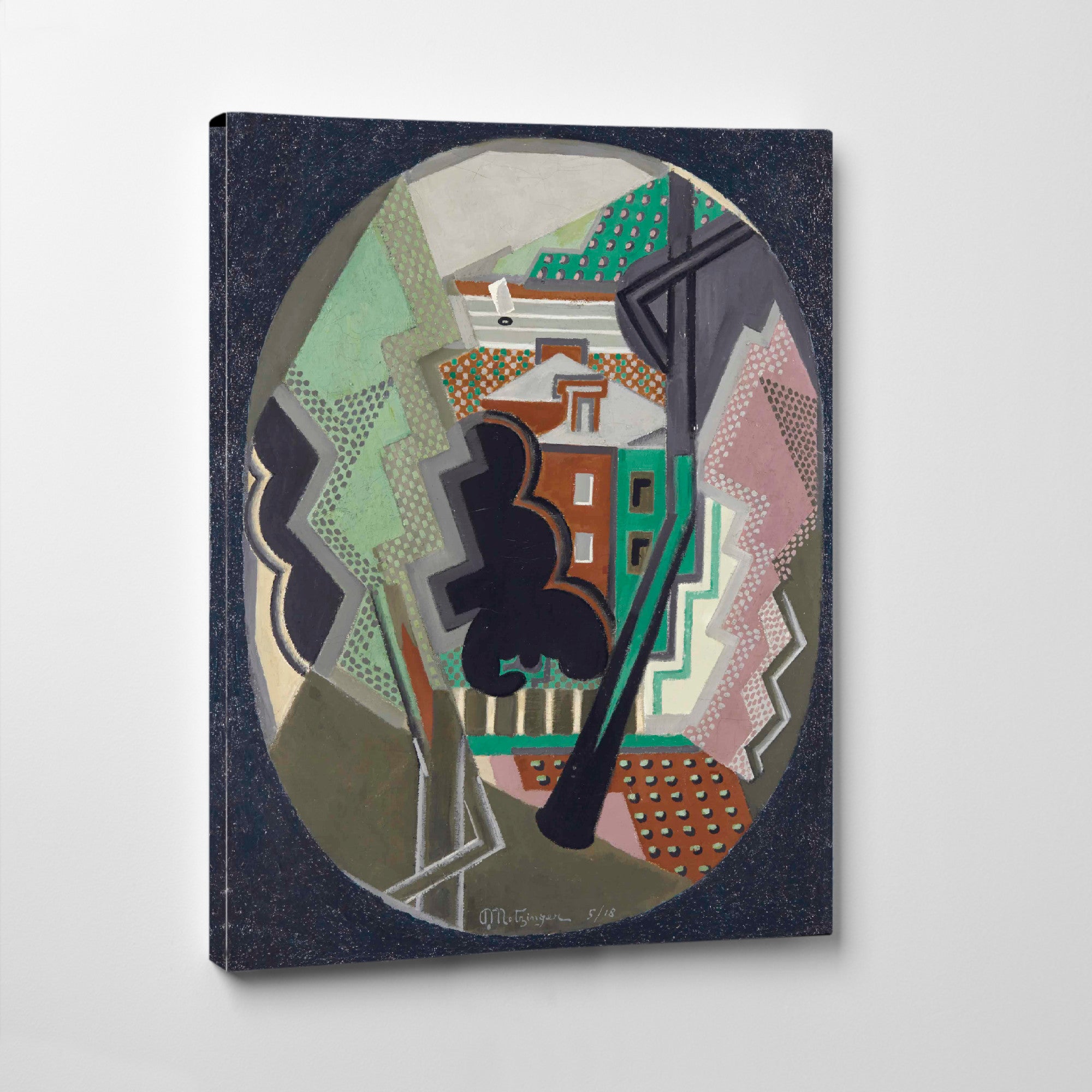 Paysage Ovale, Jean Metzinger
