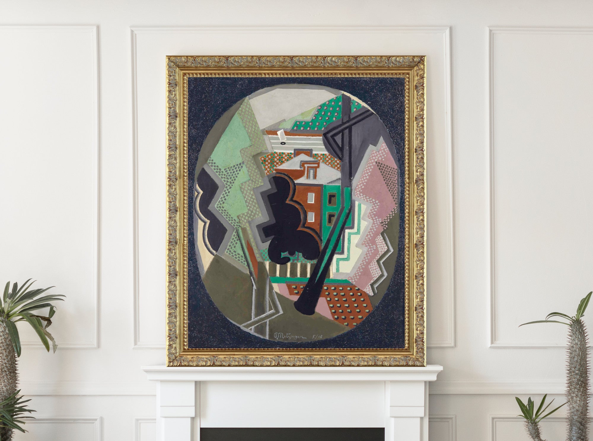 Paysage Ovale, Jean Metzinger