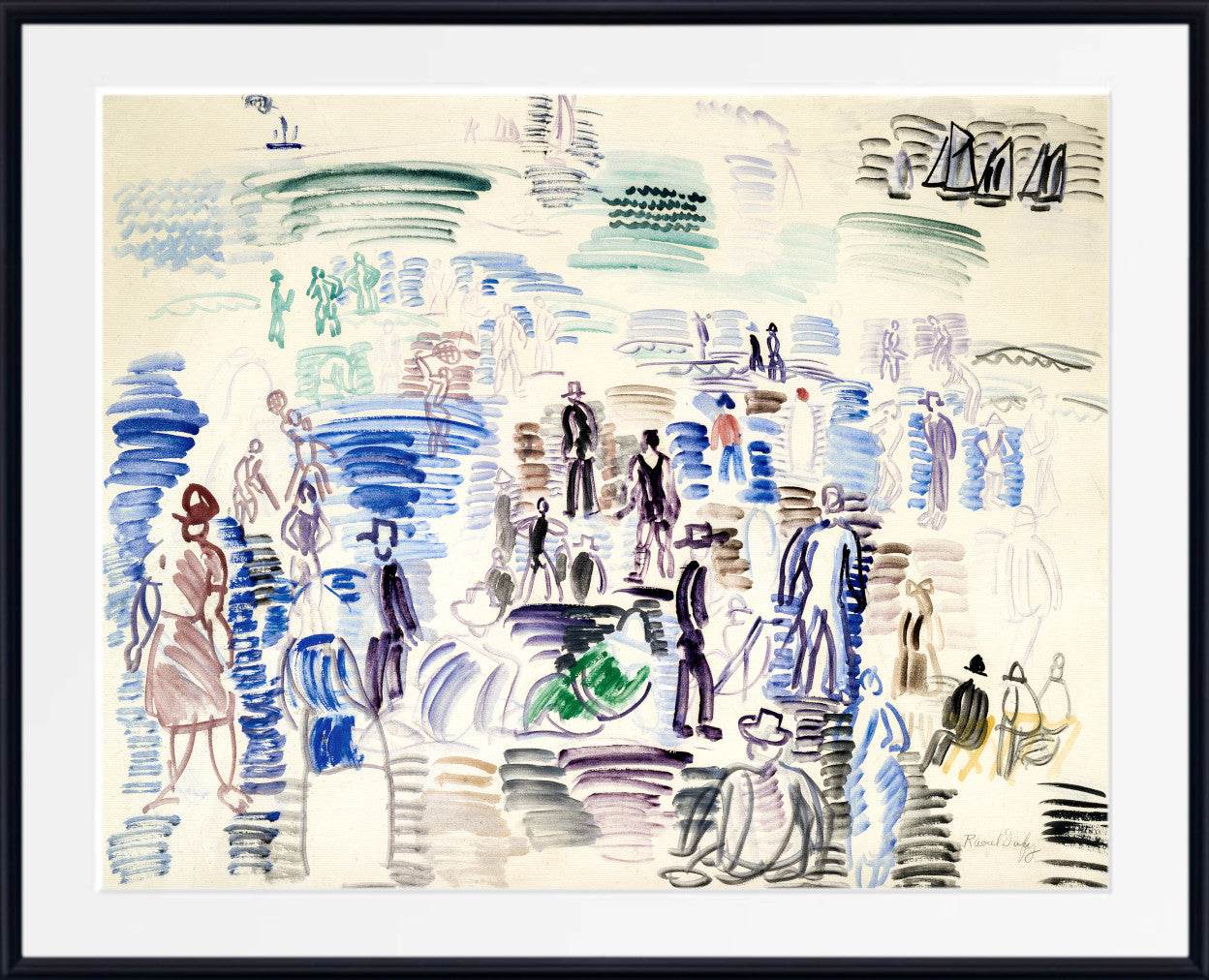 People on the Beach (1924) by Raoul Dufy