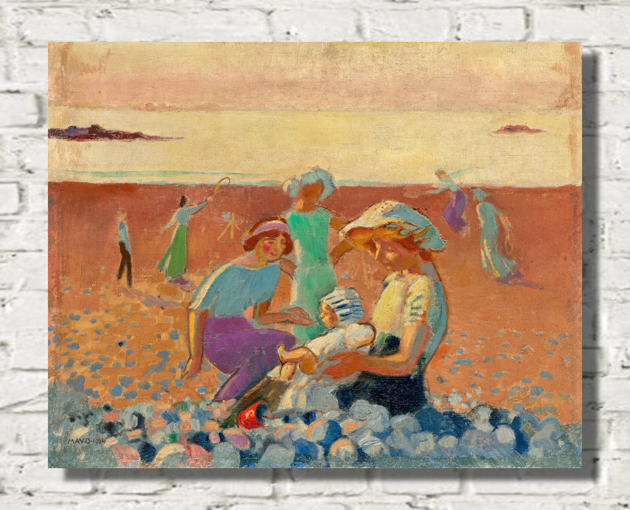 Little Beach with Joujou Bonnier (1911) by Maurice Denis