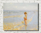 Playing on the beach by Charles Atamian