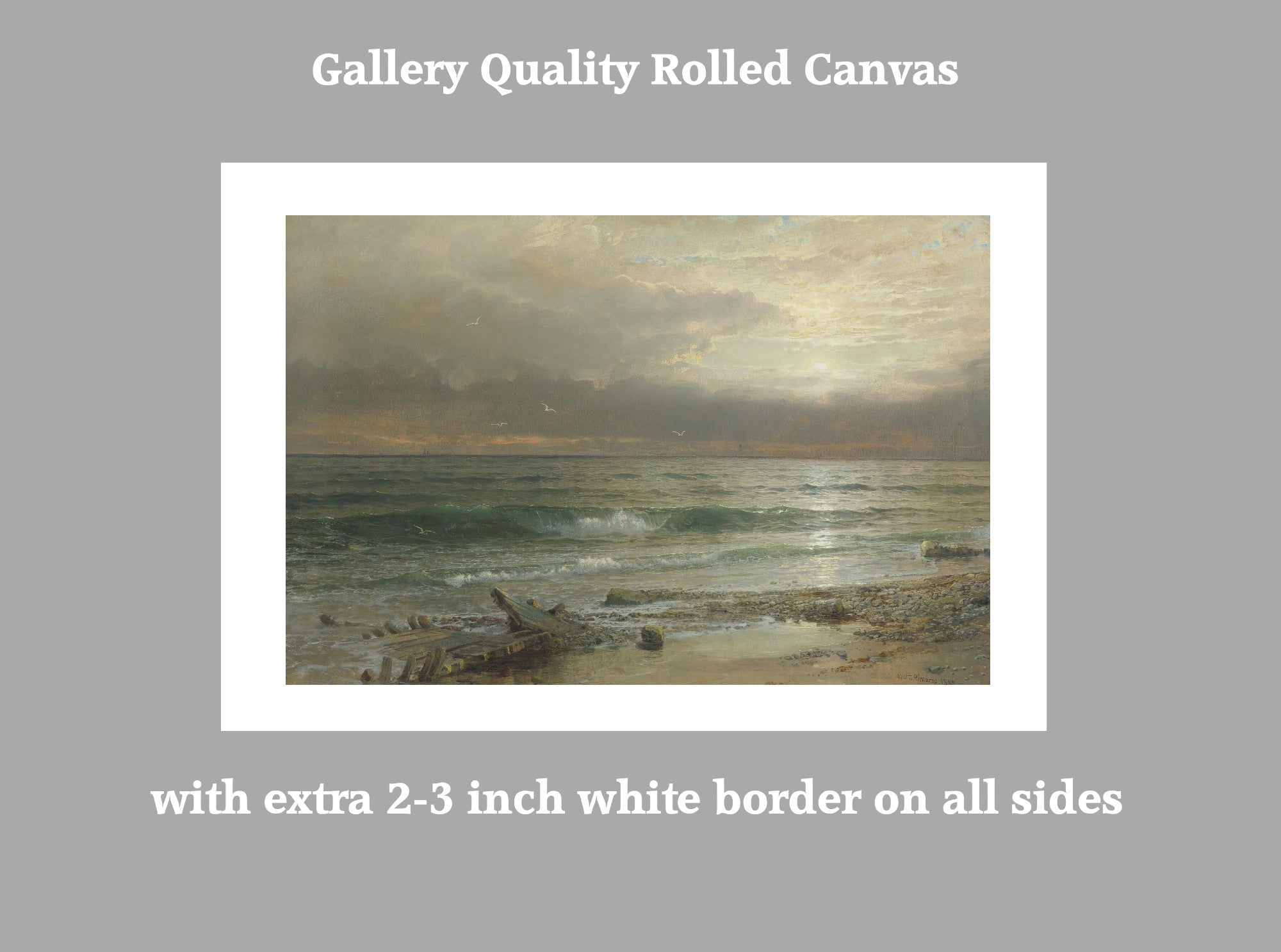 William Trost Richards, Point Judith, Rhode Island (1885)