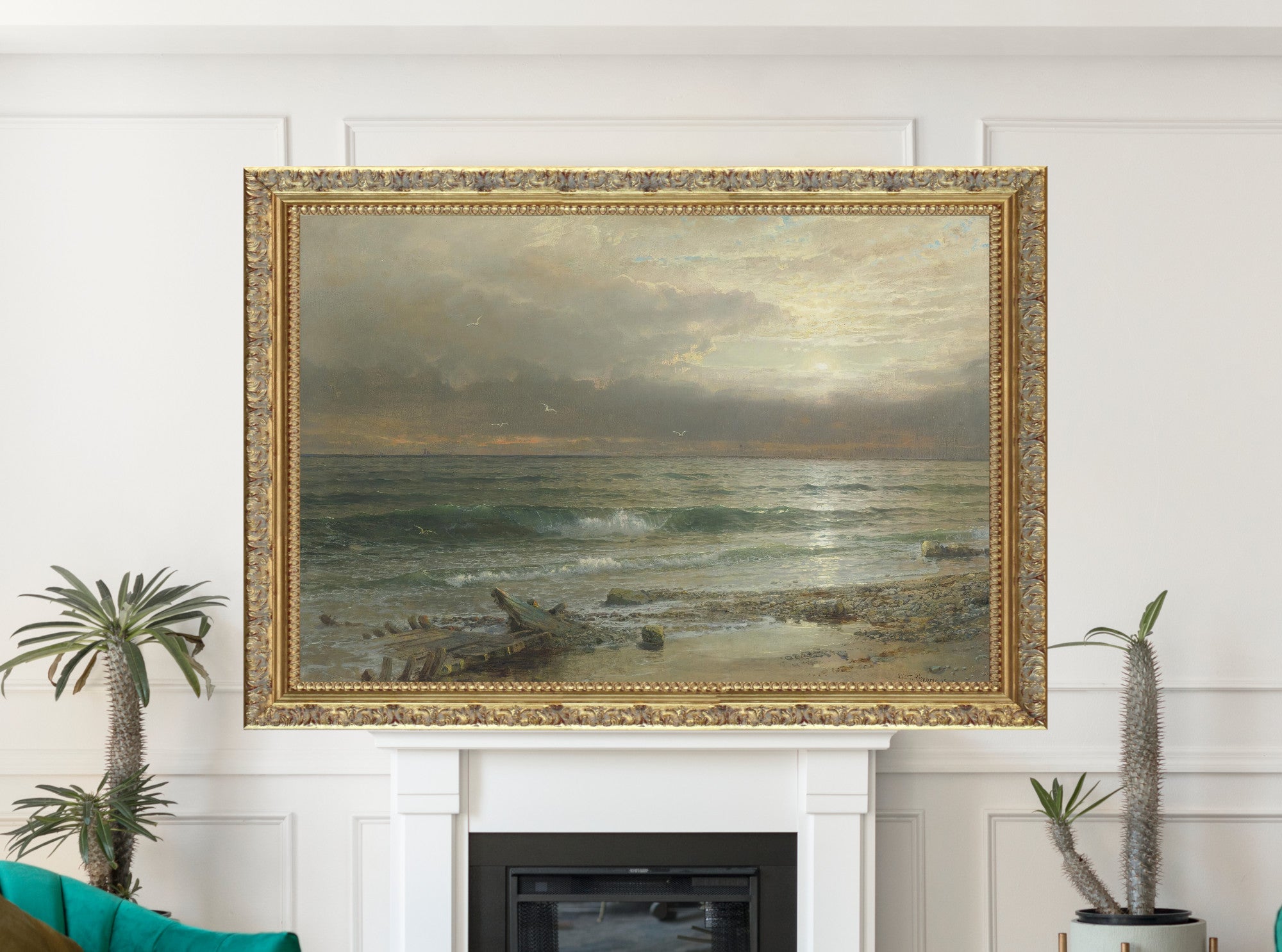 William Trost Richards, Point Judith, Rhode Island (1885)