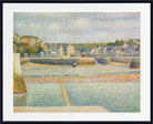 Georges Seurat Print : Port-en-Bessin, The Outer Harbor, Low Tide (1888)