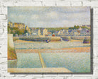 Georges Seurat Print : Port-en-Bessin, The Outer Harbor, Low Tide (1888)