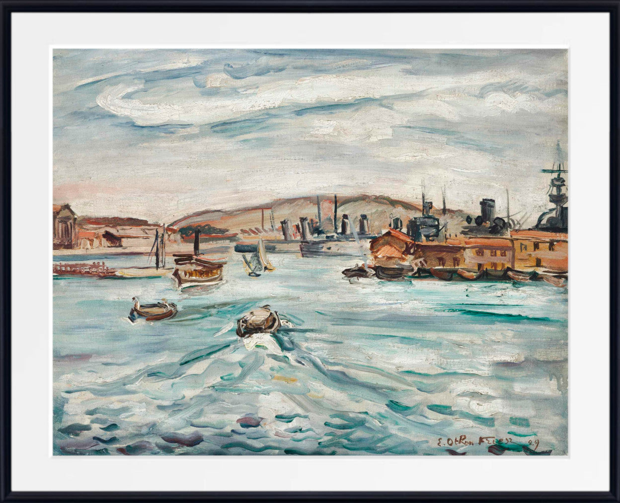Port de Cherbourg (1929) by Othon Friesz