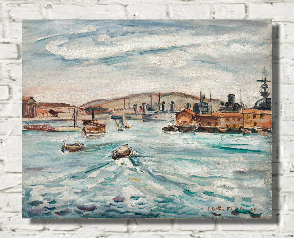 Port de Cherbourg (1929) by Othon Friesz