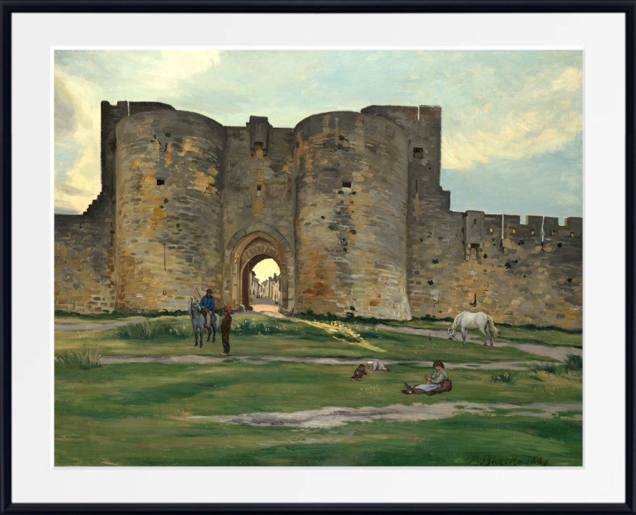 Porte de la Reine at Aigues-Mortes (1867), Frederic Bazille