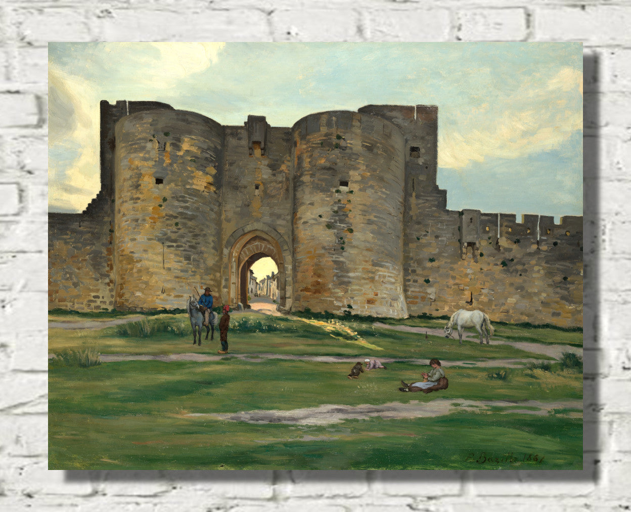 Porte de la Reine at Aigues-Mortes (1867), Frederic Bazille