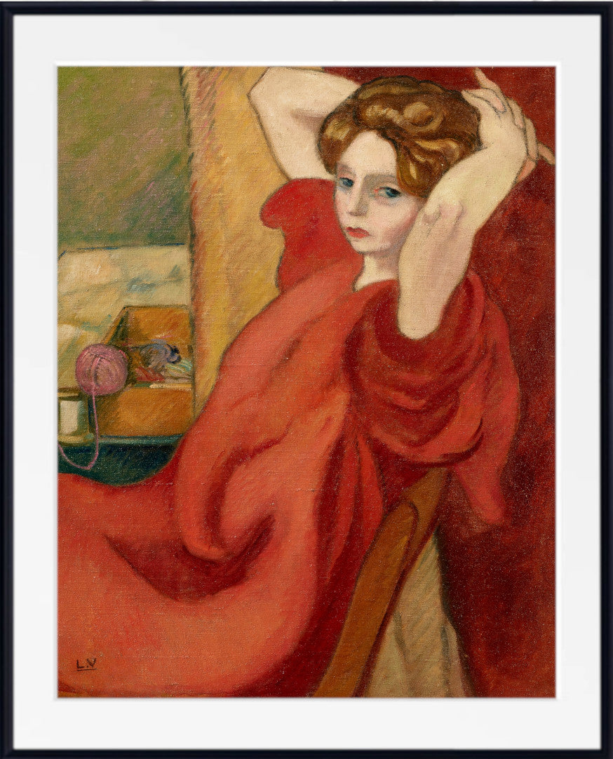 Portrait of Mme Valtat with her hands behind her head (1917) by Louis Valtat