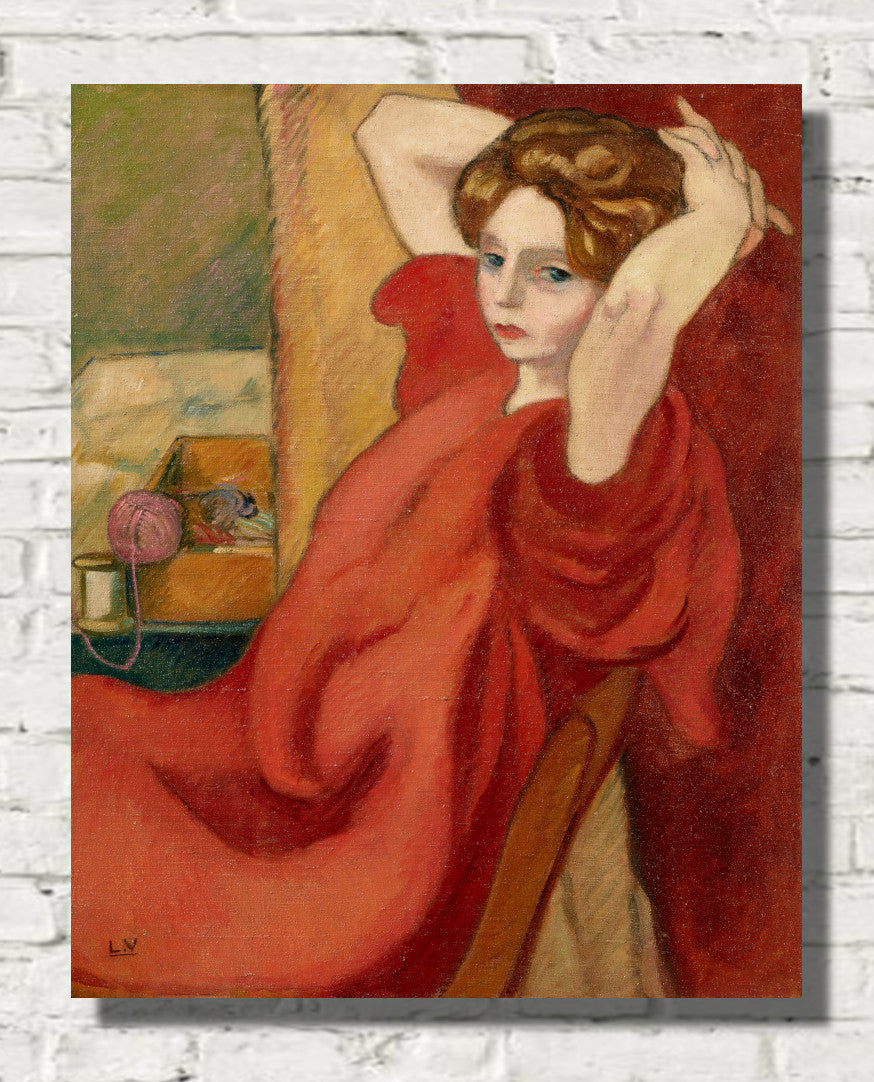 Portrait of Mme Valtat with her hands behind her head (1917) by Louis Valtat