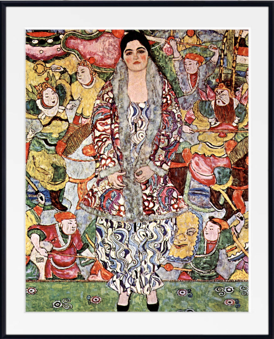 Gustav Klimt Fine Art Print, Portrait of Friederike Maria Beer
