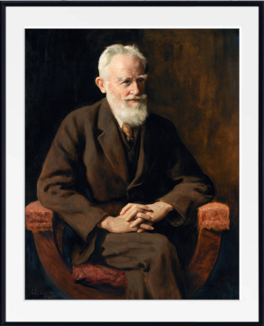 John Collier Print, Portrait of George Bernard Shaw