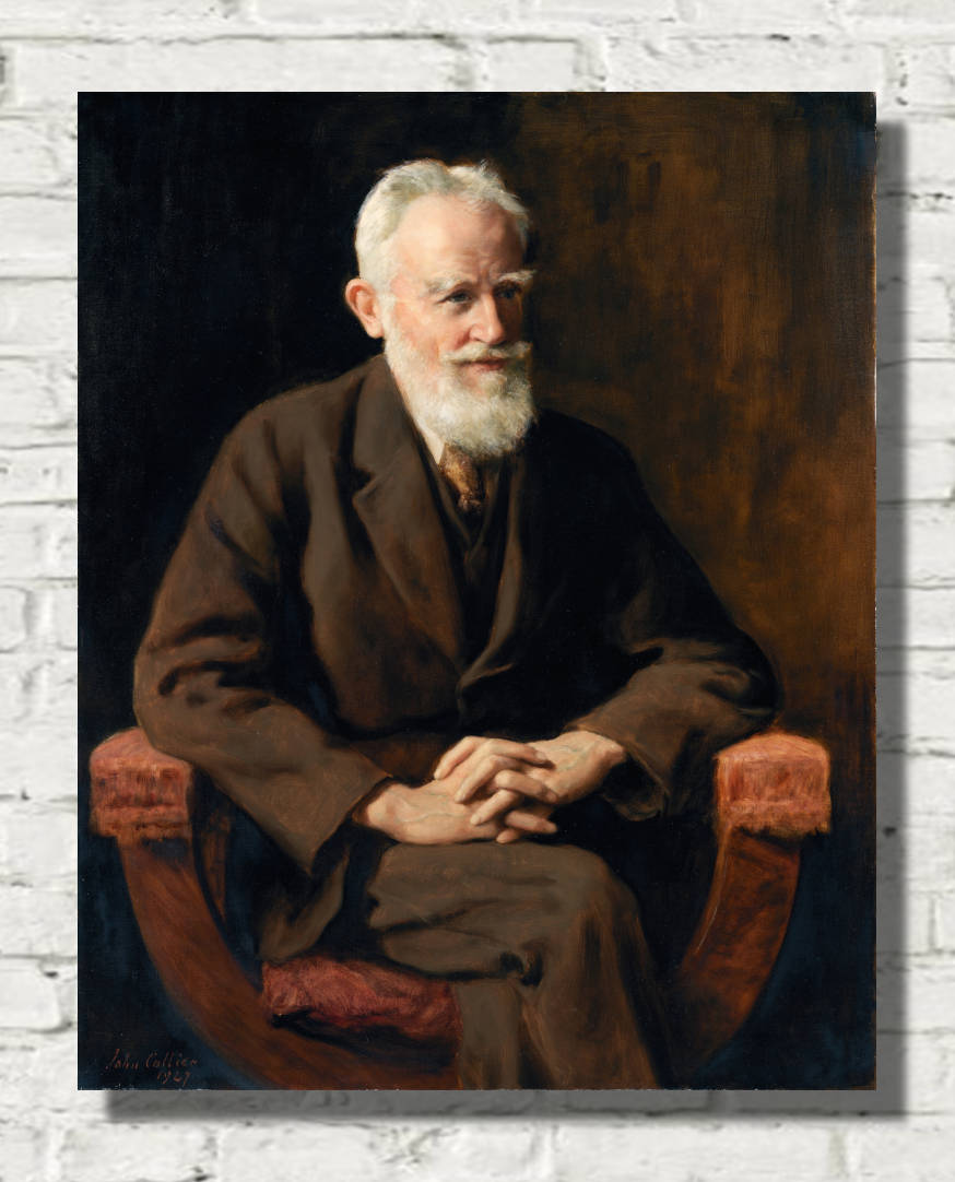 John Collier Print, Portrait of George Bernard Shaw