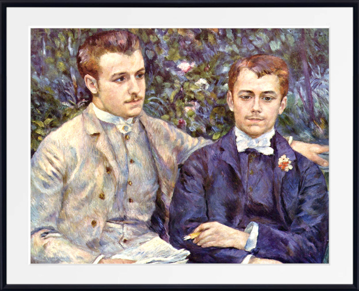 Renoir, Impressionist Fine Art Print, Porträt des Charles und Georges Durand-Ruel