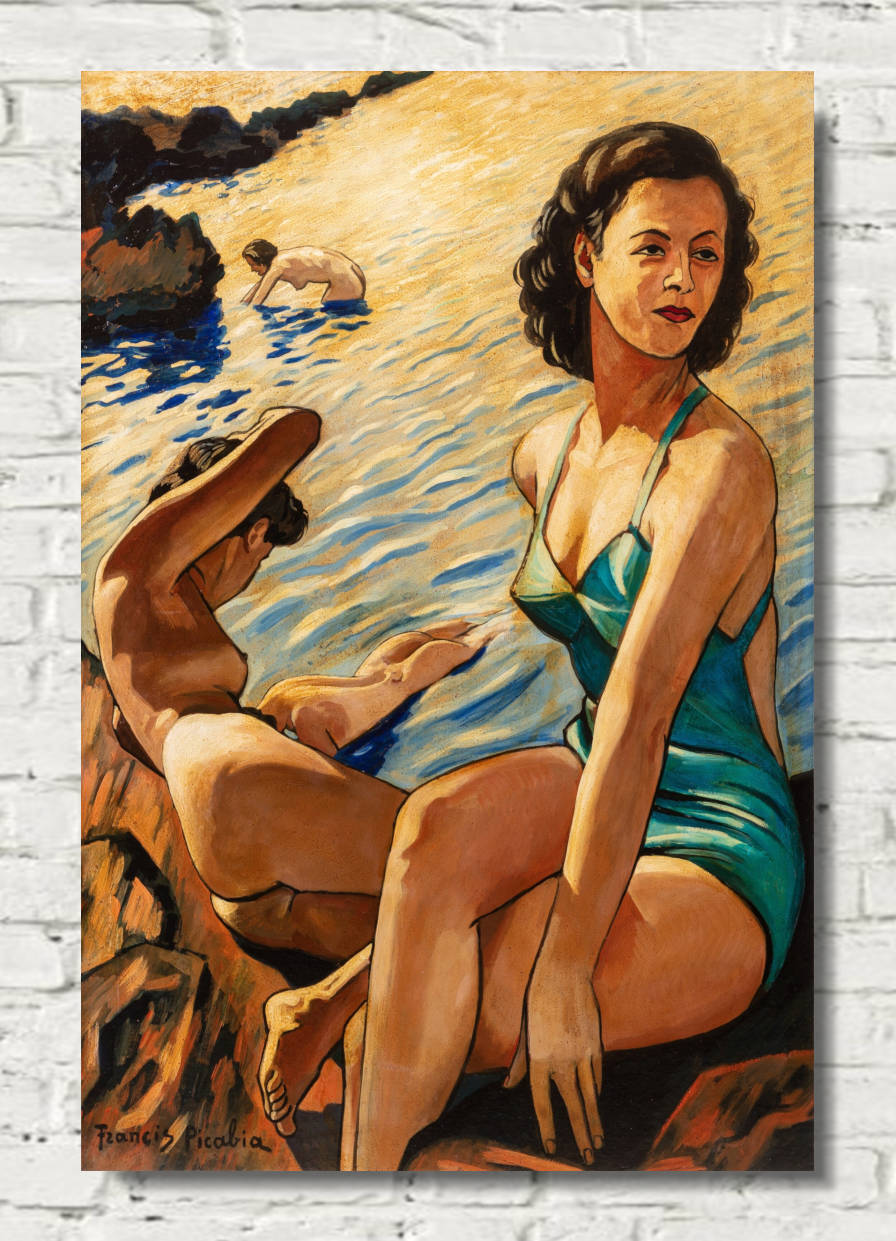 Four Women at the Water's Edge (1942), Francis Picabia Print