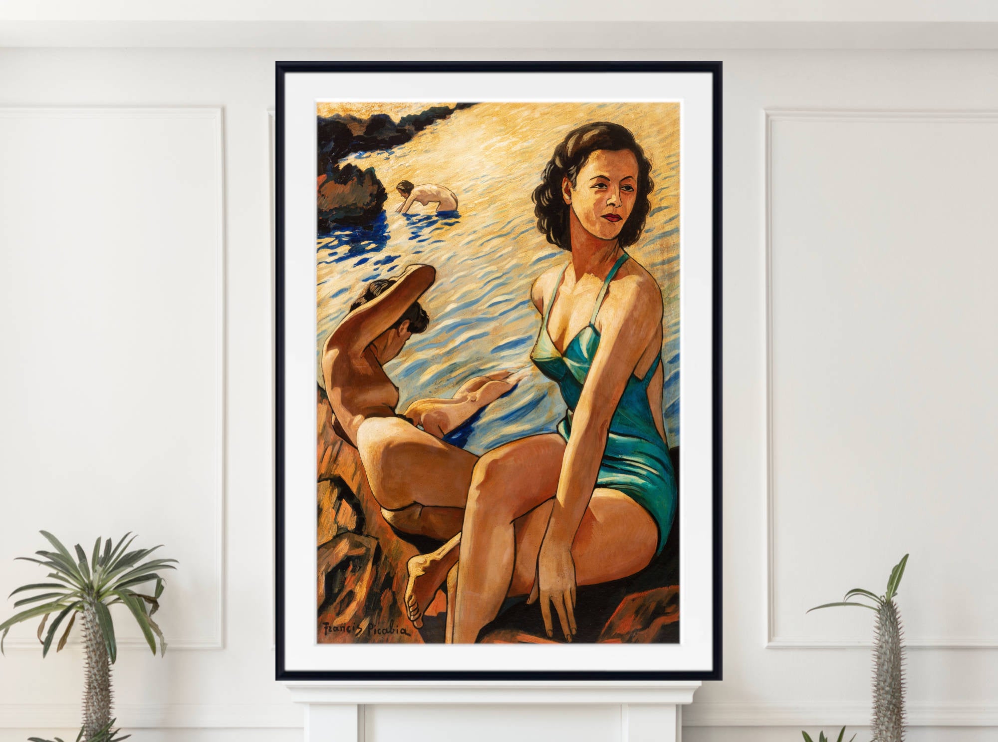Four Women at the Water's Edge (1942), Francis Picabia Print