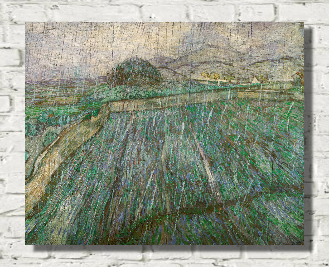 Rain by Vincent van Gogh