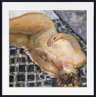 Pierre Bonnard Print, Reclining Nude against a White and Blue Plaid