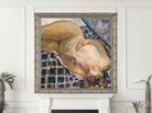 Pierre Bonnard Print, Reclining Nude against a White and Blue Plaid