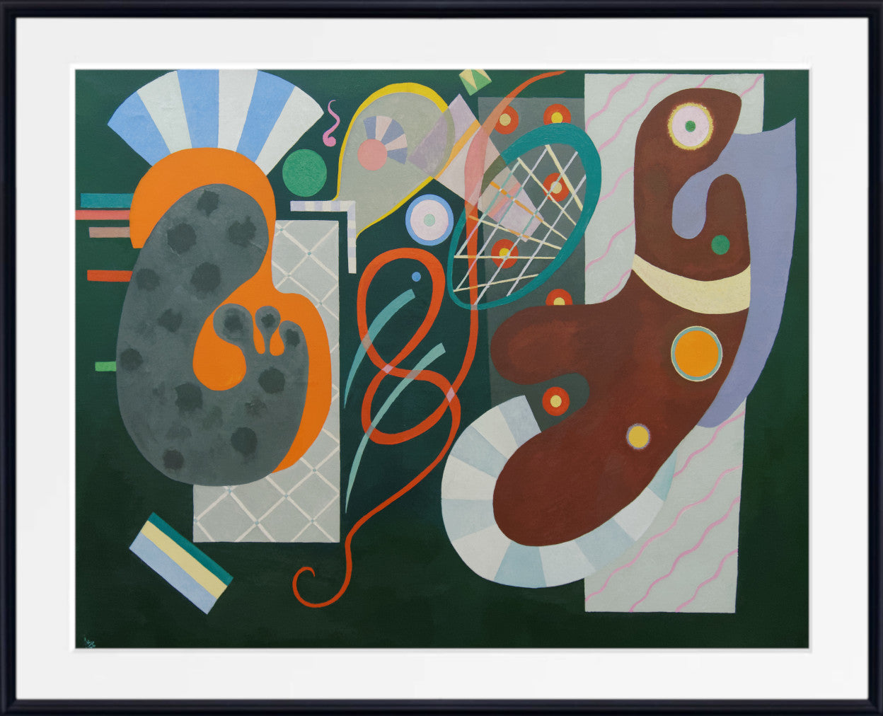 Red Bow (Nœud rouge), Wassily Kandinsky Abstract Fine Art Print