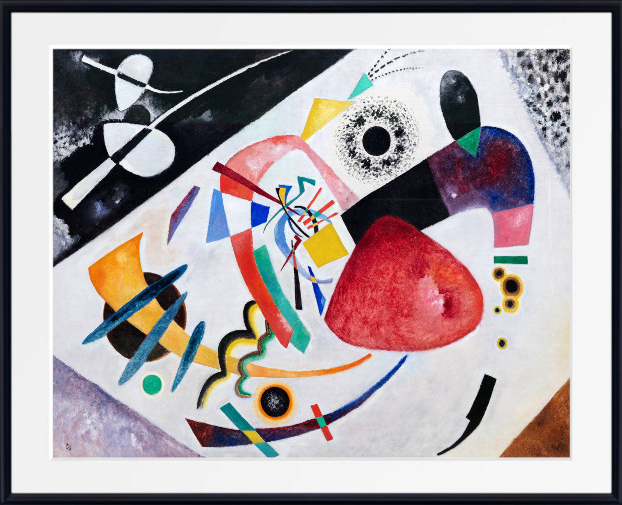Red Spot II, Wassily Kandinsky Abstract Fine Art Print