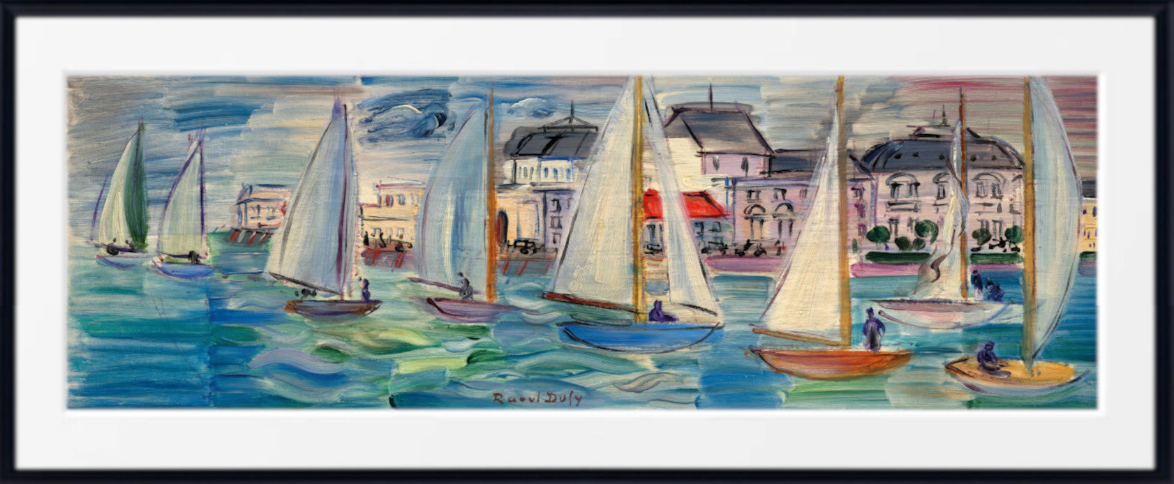 Regattas in Deauville (1934) by Raoul Dufy