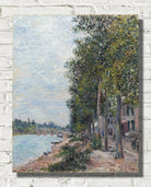 Alfred Sisley Print, Road Along the Seine at Saint-Mammes
