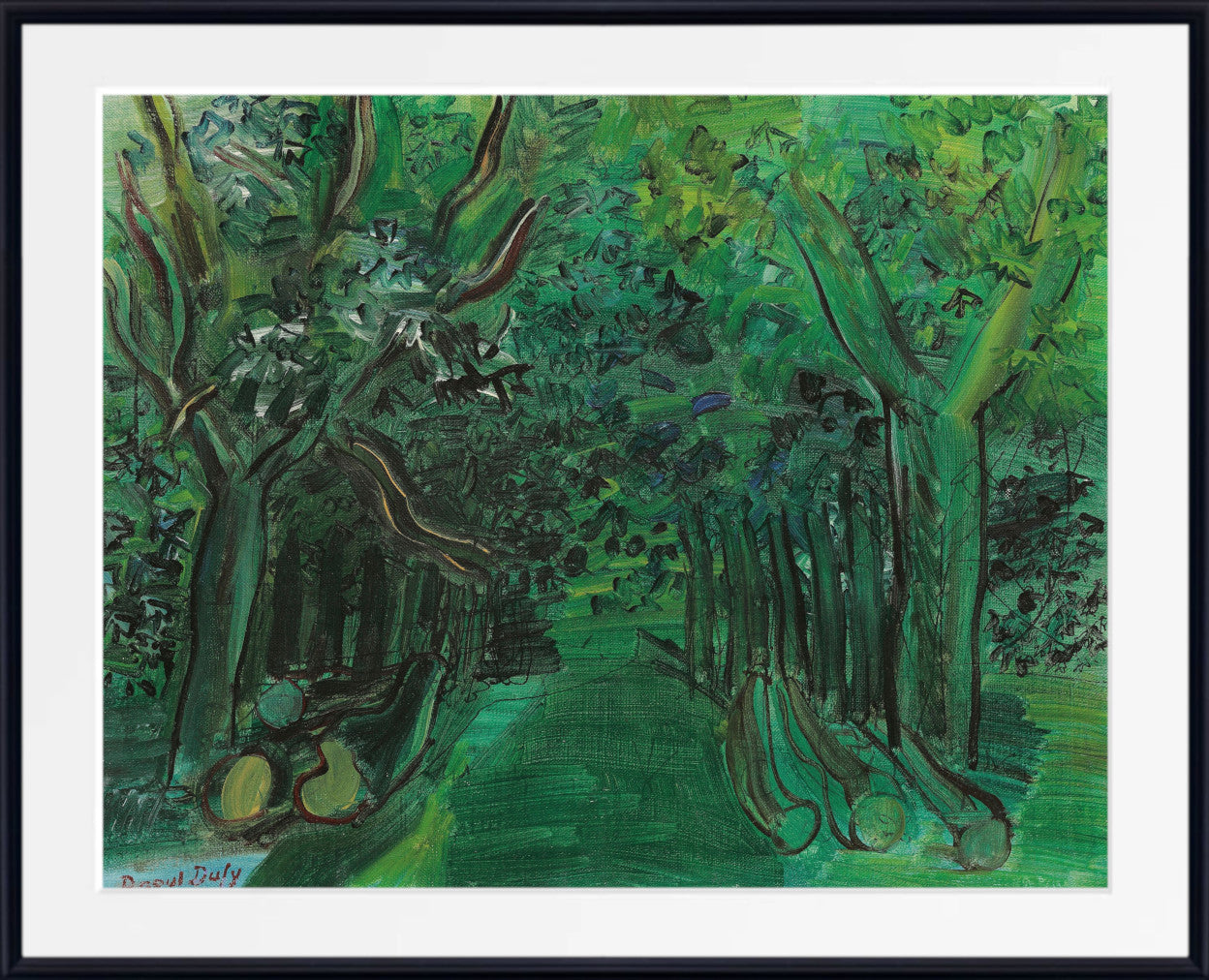 Road in the forest (circa 1930) by Raoul Dufy