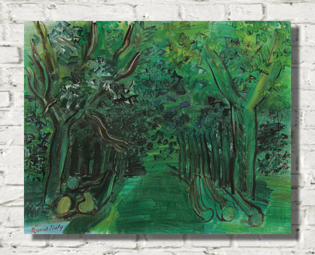 Road in the forest (circa 1930) by Raoul Dufy
