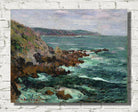 Gustave Loiseau Print, Rocks overlooking the sea in Brittany (1906)