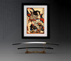 108 Heroes of Suikoden, set of 6 Japanese Warrior Prints